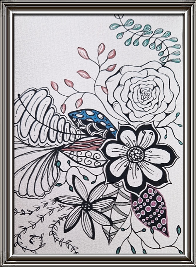 cadre posca - Blois - exposition - tableau cadeau fait main