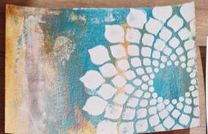 Carte peinture acrylique - cadeau - Blois - fait main